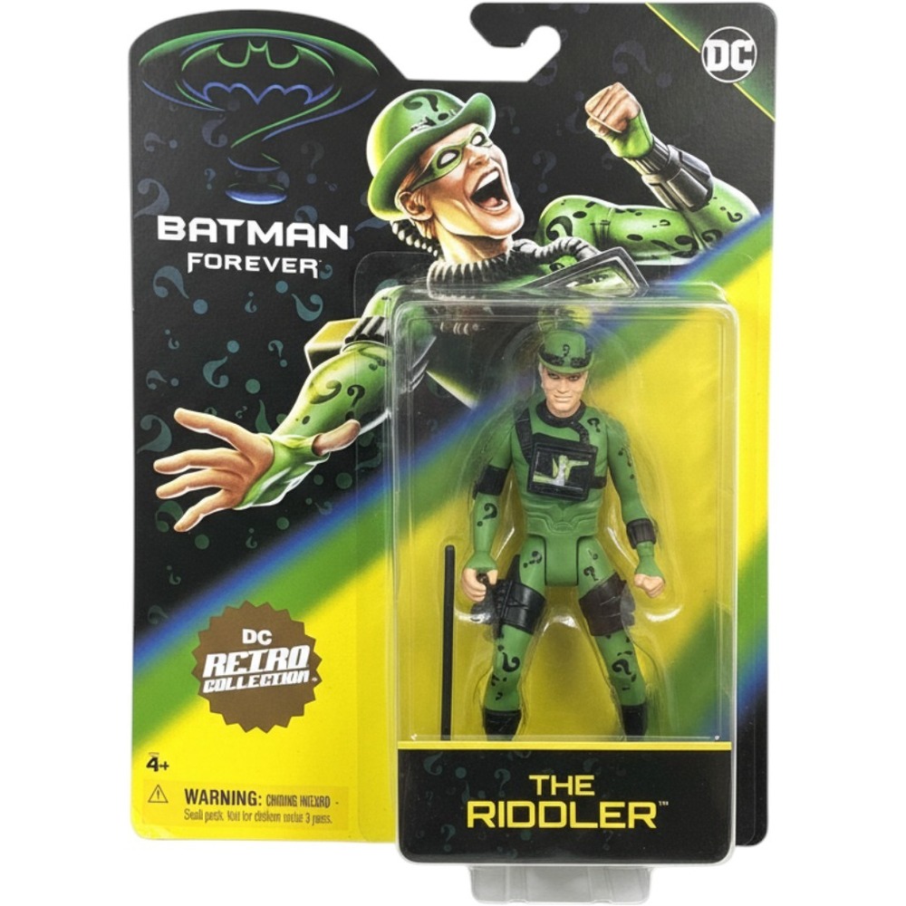 DC Retro Collection Batman Forever The Riddler 4 Inch Action Figure Spin Master